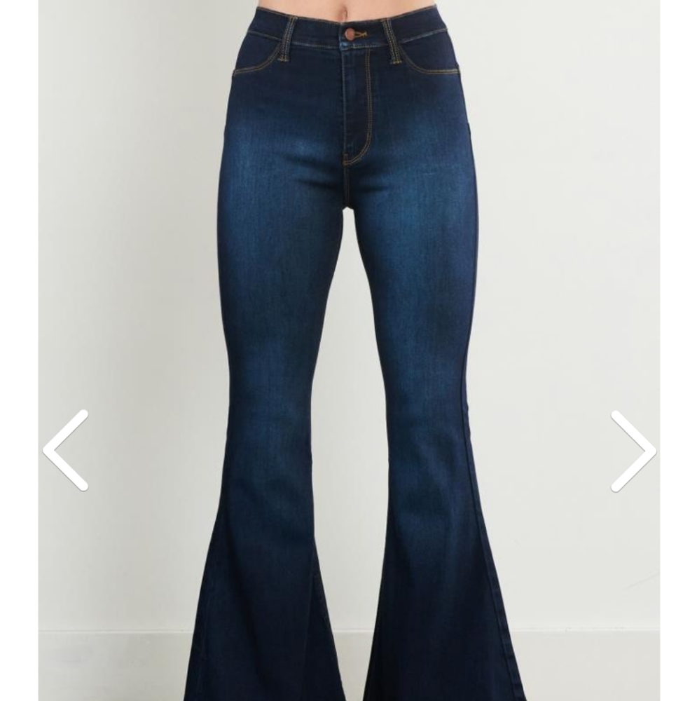 High waisted Bell bottom jeans